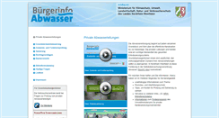 Desktop Screenshot of buergerinfo-abwasser.de